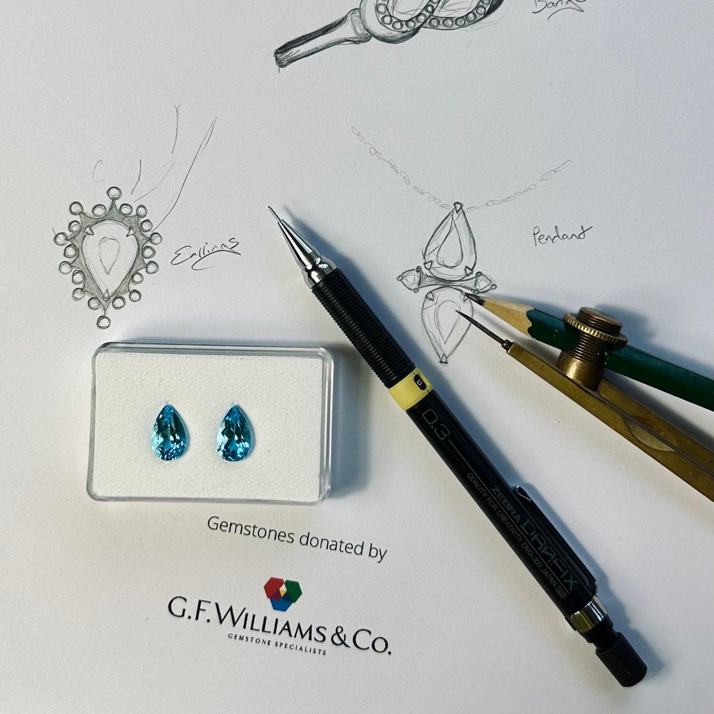 WIN! Pair of Blue Topaz