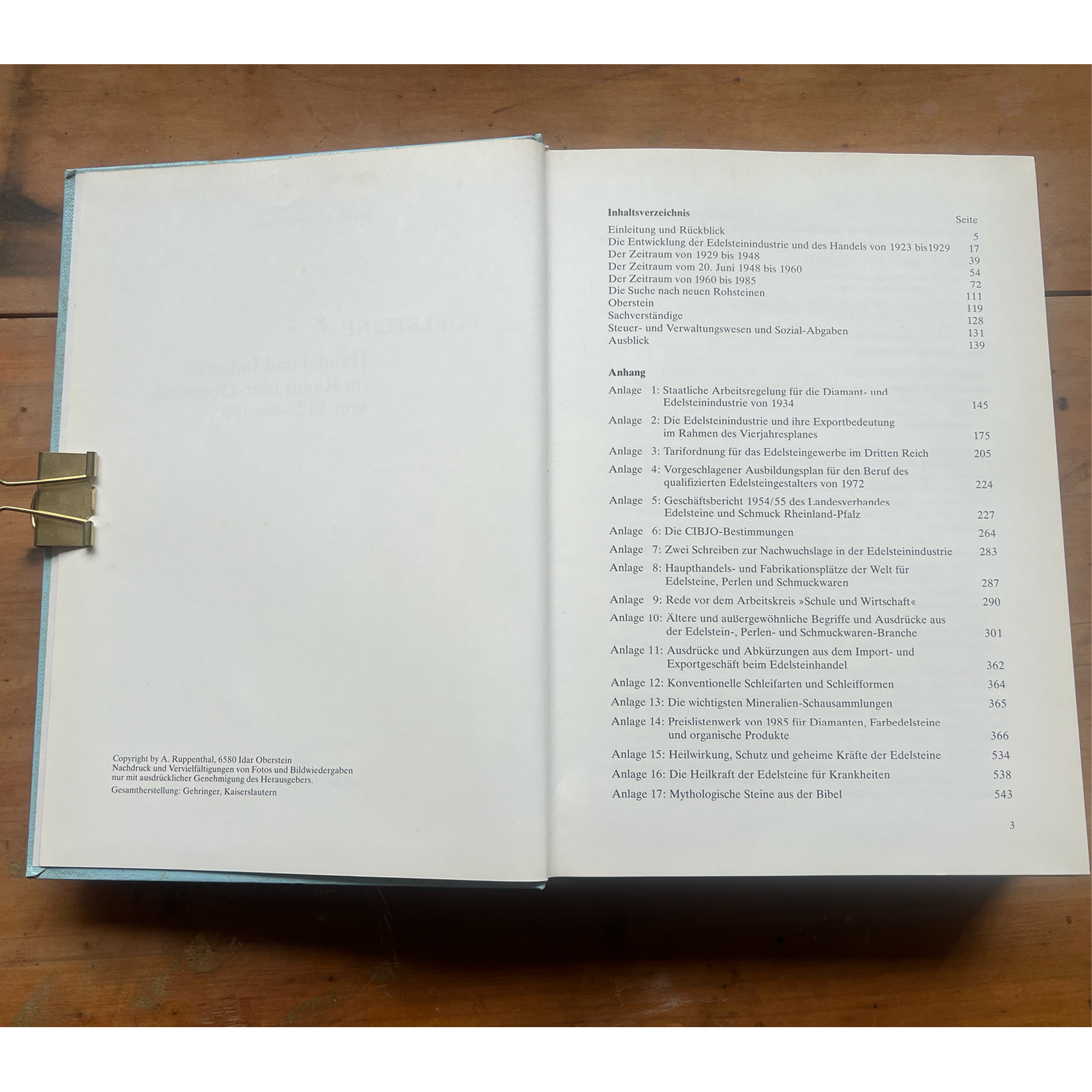 EDELSTEINE - Handel und Industrie im Raum Idar-Oberstein von 1923 bis 1985